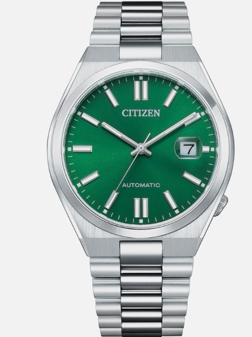 Citizen Tsuyosa Automatic Stainless Steel Watch with Green Dial and Silver